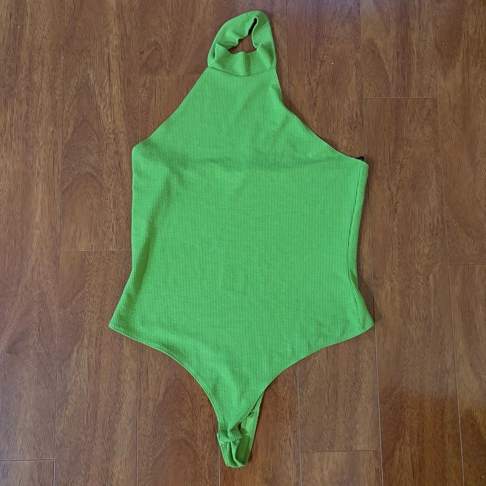 H&M Green Halter Neck Bodysuit